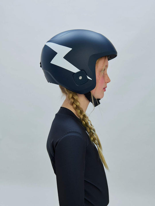 Załaduj obraz do przeglądarki galerii, Kask narciarski POC Skull Dura Jr - Blixten Blue Matt