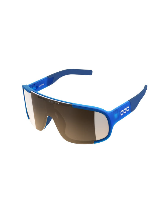 Załaduj obraz do przeglądarki galerii, Okulary POC ASPIRE - Opal Blue Translucent - Clarity Trail | Brown/Silver Mirror Cat 2