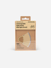 Załaduj obraz do przeglądarki galerii, Lampka rowerowa BOOKMAN Curve Front Light 220lm beżowy