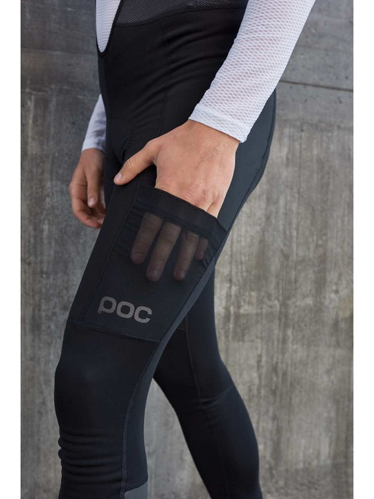 Załaduj obraz do przeglądarki galerii, Spodnie rowerowe POC M's Thermal Cargo Tights - Ur. Black