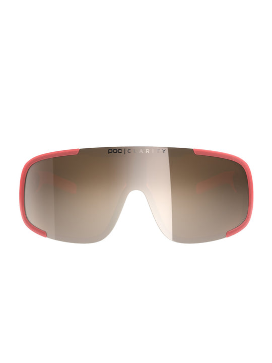 Załaduj obraz do przeglądarki galerii, Okulary rowerowe POC Aspire - Ammolite Coral Transl. | Clarity Trail Brown Silver Mirror cat. 2