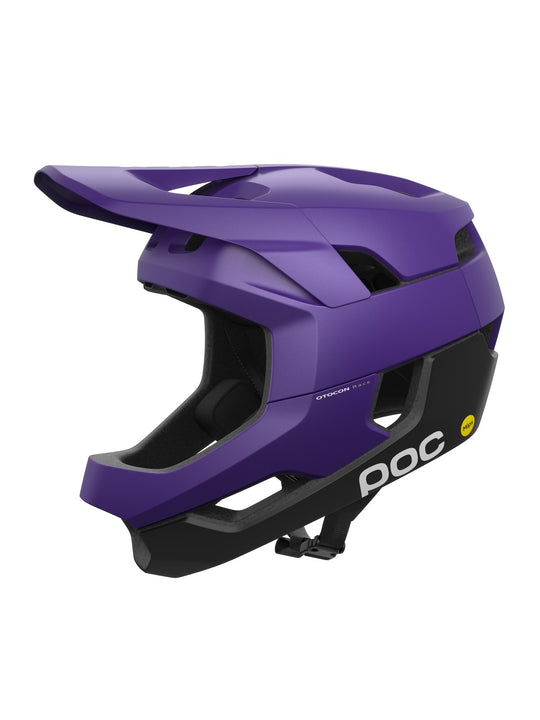 Załaduj obraz do przeglądarki galerii, Kask rowerowy POC OTOCON RACE MIPS - Sap. Purple/Ur. Black Metallic/Matt