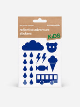 Załaduj obraz do przeglądarki galerii, Naklejki odblaskowe BOOKMAN Reflective Stickers Adventure niebieski