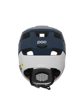 Załaduj obraz do przeglądarki galerii, Kask rowerowy POC Otocon Race MIPS - Apat. Navy Matt/Hyd. White Matt
