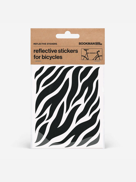Załaduj obraz do przeglądarki galerii, Naklejki odblaskowe BOOKMAN Reflective Stickers Zebra czarny
