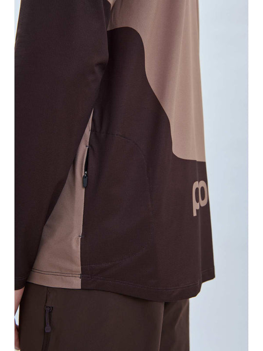 Załaduj obraz do przeglądarki galerii, Koszulka rowerowa POC M's Essential MTB LS Jersey - Jasper Brown