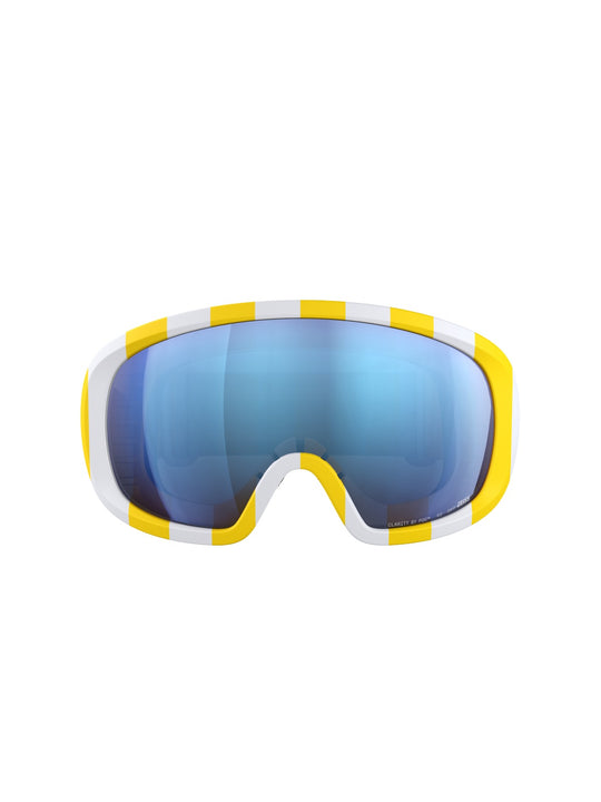 Załaduj obraz do przeglądarki galerii, Gogle narciarskie POC Fovea Mid Wide Fit - Jaune/Blanc/Partly Sunny Blue