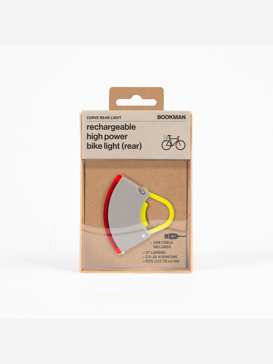 Załaduj obraz do przeglądarki galerii, Lampka rowerowa BOOKMAN Curve Rear Light 37lm zielony