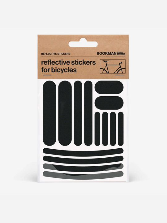 Załaduj obraz do przeglądarki galerii, Naklejki odblaskowe BOOKMAN Reflective Stickers Strips czarny