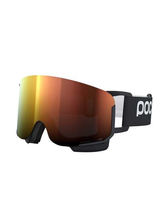Załaduj obraz do przeglądarki galerii, Gogle narciarskie POC Nexal Wide Fit - Ura. Black/Pt. Sunny Orange