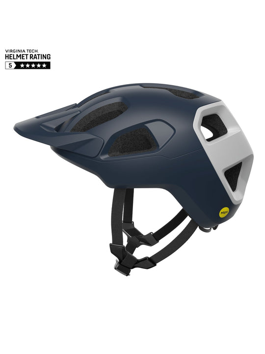 Załaduj obraz do przeglądarki galerii, Kask rowerowy POC Cularis - Apat. Navy Matt/Hyd. White Matt