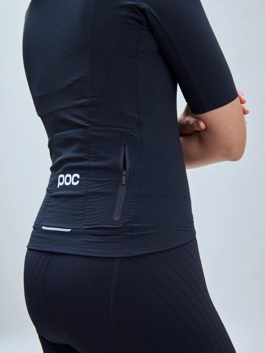 Załaduj obraz do przeglądarki galerii, Koszulka rowerowa damska POC W's Raceday Jersey - Ur. Black