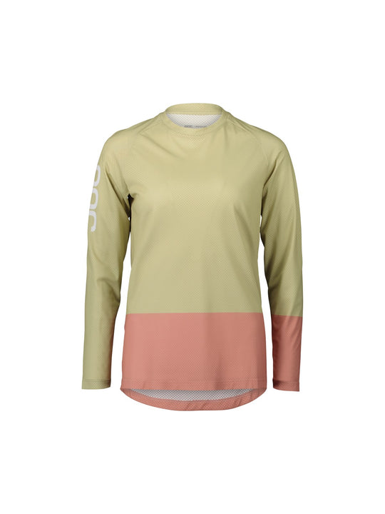 Załaduj obraz do przeglądarki galerii, Koszulka rowerowa POC W's MTB Pure LS Jersey - Prehnite Green/Rock Salt