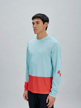 Załaduj obraz do przeglądarki galerii, Koszulka rowerowa POC M's Motion Air L/S Jersey - Lazurite Blue/Carnelian Orange
