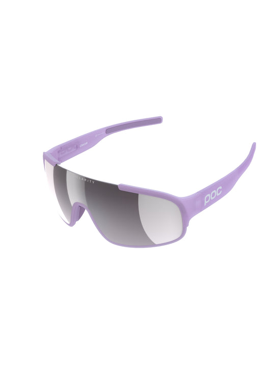 Załaduj obraz do przeglądarki galerii, Okulary rowerowe POC Crave - Purple Quartz Transl. | Clarity Road Violet Silver Mirror cat. 3