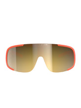 Załaduj obraz do przeglądarki galerii, Okulary rowerowe POC Aspire Wide Fit - Fluo. Orange Translucent/Clarity Road/Partly Sunny Gold