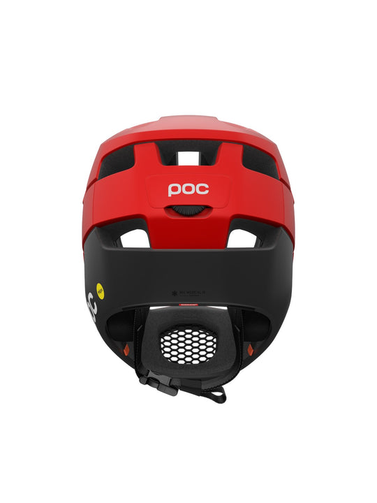 Załaduj obraz do przeglądarki galerii, Kask rowerowy POC Otocon Race MIPS - Pris. Red Matt/Ur. Black Matt