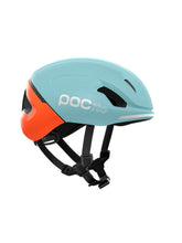 Załaduj obraz do przeglądarki galerii, Kask rowerowy POCito Omne MIPS - Indi. Blue Matt/Carnelian Orange Matt
