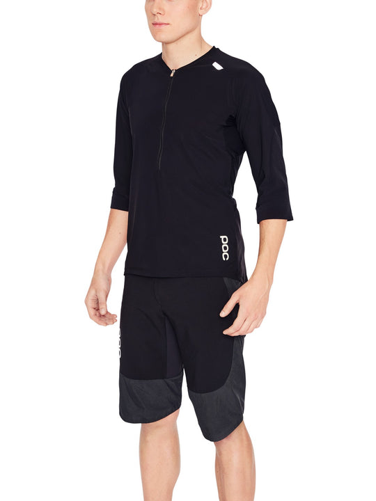 Załaduj obraz do przeglądarki galerii, Koszulka rowerowa POC RESISTANCE ENDURO 3/4 - Ur. Black