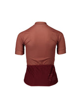 Załaduj obraz do przeglądarki galerii, Koszulka rowerowa POC W's ESSENTIAL ROAD LOGO Jersey - Himalayan Salt/Garnet Red