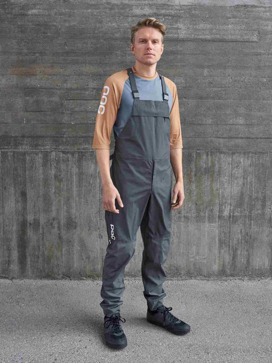 Załaduj obraz do przeglądarki galerii, Spodnie rowerowe POC Consort MTB Dungaree - Sylvanite Grey