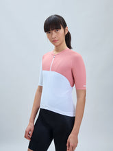Załaduj obraz do przeglądarki galerii, Koszulka rowerowa POC W's Essential Road Jersey Print -Hydr. White/Rock Salt