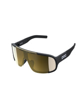 Załaduj obraz do przeglądarki galerii, Okulary rowerowe POC Aspire Wide Fit - Ur. Black | Clarity Road/Partly Sunny Gold Cat 2