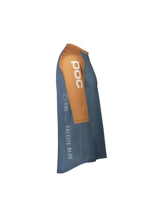 Załaduj obraz do przeglądarki galerii, Koszulka rowerowa POC MTB Pure 3/4 Jersey - Calcite Blue/Aragonite Brown