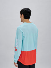 Załaduj obraz do przeglądarki galerii, Koszulka rowerowa POC M's Motion Air L/S Jersey - Lazurite Blue/Carnelian Orange