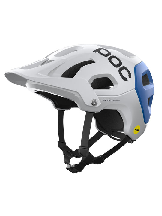 Załaduj obraz do przeglądarki galerii, Kask rowerowy POC TECTAL RACE MIPS - Hydr. White/Opal Blue Metallic/Matt
