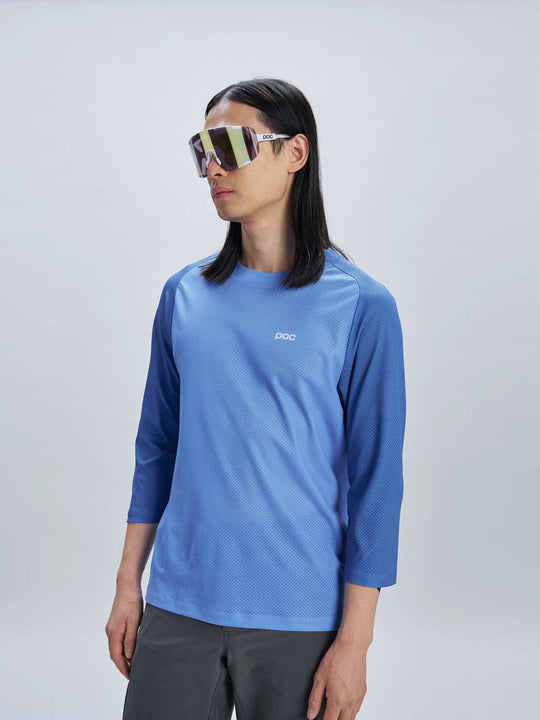 Załaduj obraz do przeglądarki galerii, Koszulka rowerowa POC M's Motion Air 3/4 Jersey - Bazzite Blue