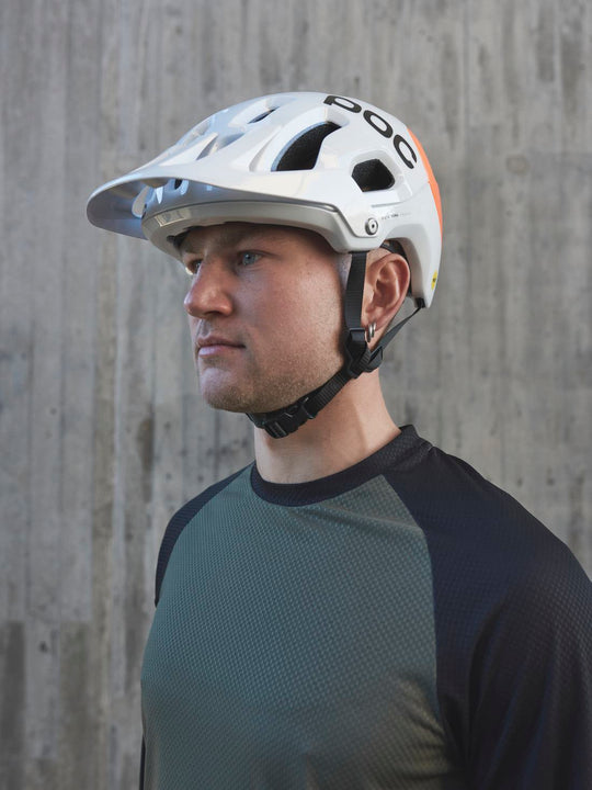 Załaduj obraz do przeglądarki galerii, Kask rowerowy POC TECTAL RACE MIPS NFC - Hydr. White/Fluo. Orange Avip