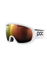 Załaduj obraz do przeglądarki galerii, Gogle narciarskie POC Fovea Wide Fit - Hyd. White/Pt. Sunny Orange