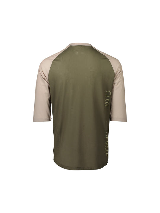 Załaduj obraz do przeglądarki galerii, Koszulka rowerowa POC MTB Pure 3/4 Jersey - Epidote Green/Light Sandstone Beige