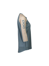 Załaduj obraz do przeglądarki galerii, Koszulka rowerowa POC W's MTB Pure 3/4 Jersey blue - Calcite Blue/Light Sandstone Beige
