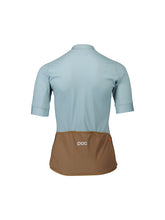 Załaduj obraz do przeglądarki galerii, Koszulka rowerowa POC W's Essential Road Logo Jersey blue - Mineral Blue/Jasper Brown