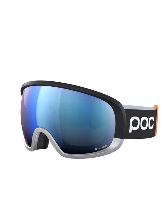 Załaduj obraz do przeglądarki galerii, Gogle narciarskie POC Fovea Race - Ur. Black|Argentite Silver|Pt. Sunny Blue Cat 2
