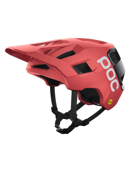 Załaduj obraz do przeglądarki galerii, Kask rowerowy POC Kortal Race MIPS - Ammolite Coral/Uran. Black Matt