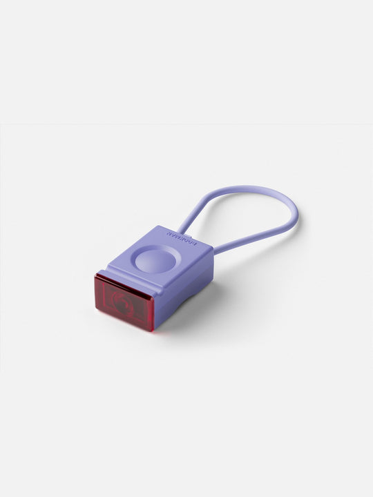 Załaduj obraz do przeglądarki galerii, Lampka rowerowa BOOKMAN Block Light Rear 18lm lawendowy