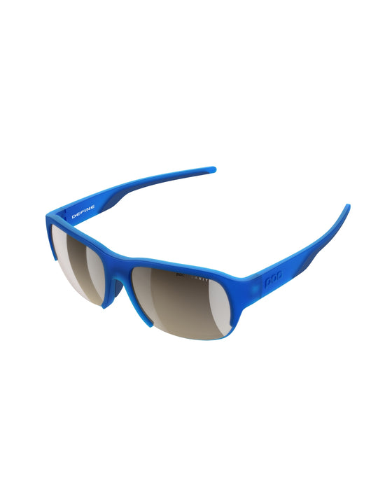 Załaduj obraz do przeglądarki galerii, Okulary POC DEFINE - Opal Blue Translucent - Clarity Trail | Brown/Silver Mirror Cat 2