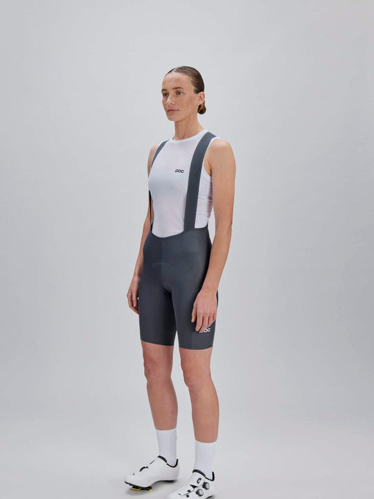 Załaduj obraz do przeglądarki galerii, Spodenki rowerowe POC W's Raceday Bib Shorts - Sylvanite Grey