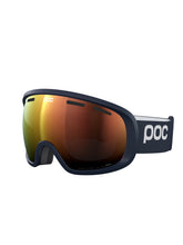 Załaduj obraz do przeglądarki galerii, Gogle narciarskie POC Fovea Wide Fit - Apatite Navy/Pt. Sunny Orange