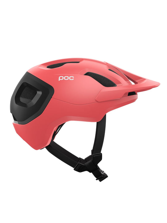 Załaduj obraz do przeglądarki galerii, Kask rowerowy POC Axion Race MIPS - Ammolite Coral/Uran. Black Matt