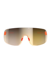 Załaduj obraz do przeglądarki galerii, Okulary rowerowe POC Elicit - Fluo. Orange Translucent/Clarity Road/Partly Sunny Gold cat.2