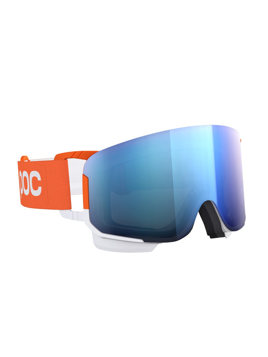 Załaduj obraz do przeglądarki galerii, Gogle narciarskie POC Nexal Clarity Comp - Fluo. Orange/Hyd. White/Spektris Blue Cat 2