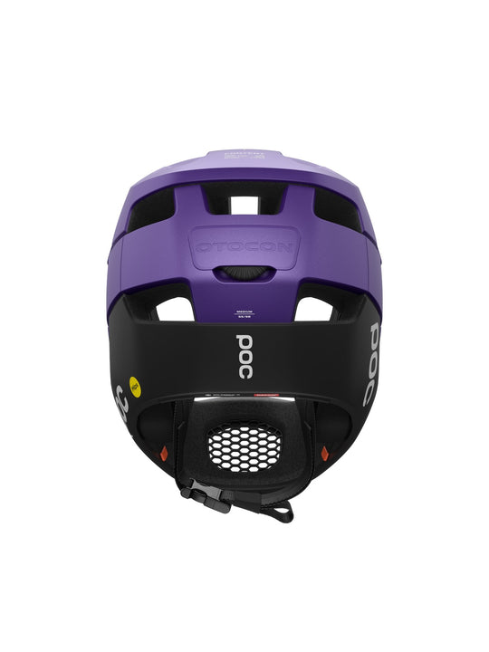 Załaduj obraz do przeglądarki galerii, Kask rowerowy POC OTOCON RACE MIPS - Sap. Purple/Ur. Black Metallic/Matt