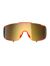 Załaduj obraz do przeglądarki galerii, Okulary rowerowe POC Devour Mid - Prismane Red/Clarity Road/Partly Sunny Gold