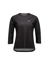 Załaduj obraz do przeglądarki galerii, Koszulka rowerowa damska POC W's Motion Air 3/4 Jersey czarna