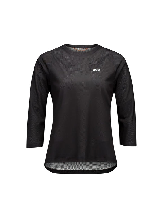 Załaduj obraz do przeglądarki galerii, Koszulka rowerowa damska POC W's Motion Air 3/4 Jersey czarna
