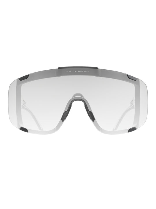 Załaduj obraz do przeglądarki galerii, Okulary rowerowe POC Devour Wide Fit Photochromic - Translucent Black/Clarity Photochromic/Changeable Grey